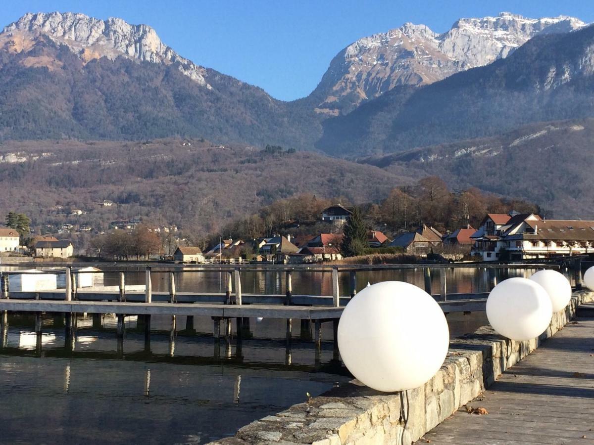 La Baie Des Voiles ,Vue Lac D'Annecy ,Plage Privee Duingt Exterior photo